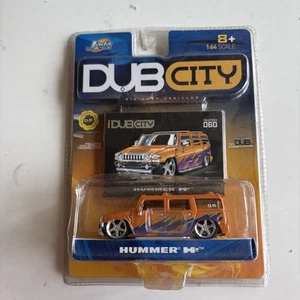Jada Dub City Hummer H2 arancione #060 con carta da collezione 1:64 - Foto 1 di 2