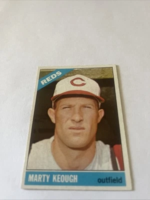 1966 Topps Marty Keough Cincinnati Reds Ex # 334 - Image 1 of 2