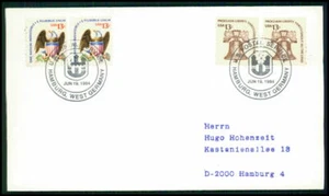 UPU CONGRESS HAMBURG 1984 EXHIBITION COVER USA UNIQUE!! fi82 - Picture 1 of 2