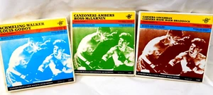 Boxing Famous Fights Super 8mm lot of 3 Black & White Sound Edition - Picture 1 of 5
