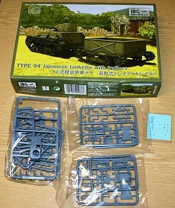 Type 94 Japanese Tankette with 2 trailers von IBG in 1/72 - Bild 1 von 3