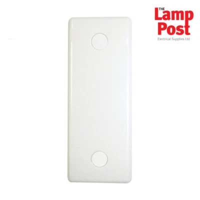 BG Nexus 836 - Slimline White 1 Gang Architrave Blank Plate Cover Curved Edge - Image 1 of 2