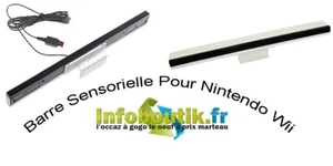 BARRE CAPTEUR INFRAROUGE FILAIRE POUR NINTENDO Wii, WiiU™ - Afbeelding 1 van 11