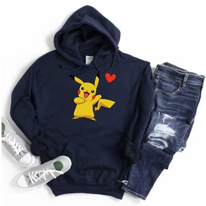Pikachu Graphic Hoodie Sweater 7 colors 8 sizes - Picture 1 of 30