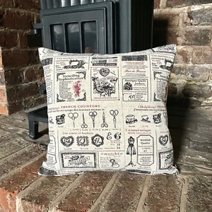 45. Handmade Shabby Chic Craft Natural LINEN Cotton Cushion Cover. Various sizes - Picture 1 of 2