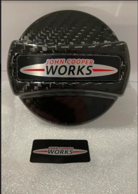 MINI JCW Coperchio tappo riempimento carburante fibra di carbonio originale 16115A7AD86 - Immagine 1 di 4