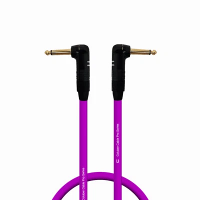 Cable Mono Desequilibrado Ángulo Recto 1/4" TS - Longitud Personalizada, Cable Conector Color Foto 1 de 4