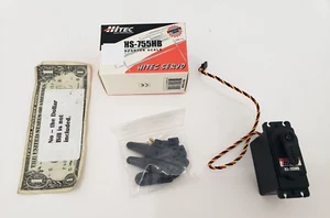 Hitec HS-755HB 1/4 Scale Karbonite Gear Universal Dual BB Hitec Servo - UNTESTED - Picture 1 of 11