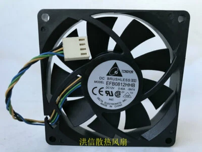 DELTA EFB0812HHB 8015 12V 0.40A 80mm PWM Gale Volume Cooling Fan 4pin - Image 1 of 4