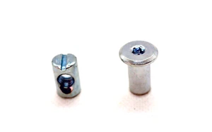 M6 Cross Dowel Nuts 12mm / 17mm Length/ 16mm Height. Strong furniture Connectors - Picture 1 of 6