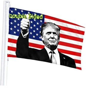 Double Sided Outdoor Flag Home Garden Decoration 3x5ft Donald-Trump Very Good - Picture 1 of 7
