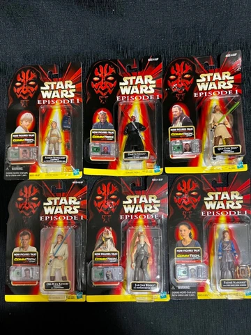 Hasbro Star Wars Episode 1  (6) Piece Figurine Action Set Collection One. 6 of 8 Cover