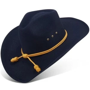 Western Cowboy US Kavallerie Hut schwarz Kneiffront Rodeo Stetson Style - Bild 1 von 2