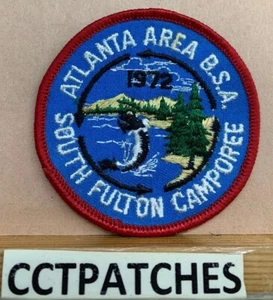 Parche Scout South Fulton Camporee Atlanta Area 1972 BSA Boys - Imagen 1 de 2