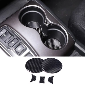 Soporte para tazas de control central de fibra de carbono borde para Honda Pilot 2015-2019 - Imagen 1 de 14