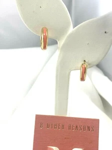 8 Other Reasons Hoops Lush Pink 18kt Yellow Gold Plate 8ORFF2357 - Picture 1 of 4