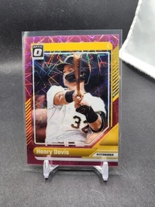 2024 Donruss OPTIC Pink Velocity # /79 Henry Davis, Pittsburgh Pirates - Picture 1 of 2
