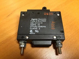 Tyco / Potter & Brumfield W91-X112-10 Magnetic Hydraulic Circuit Breaker (1pc) - Picture 1 of 2