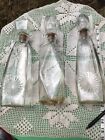 Lot 3 Large 12 ? Vintage Glass Wine/ Liquor Decanters With Stoppers Collectors