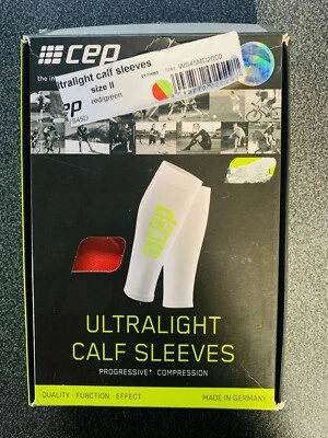 CEP Ultralight Calf Sleeves/Women’s Size 11/ Red-Green Exercise/ Sport/Running - Image 1 of 4