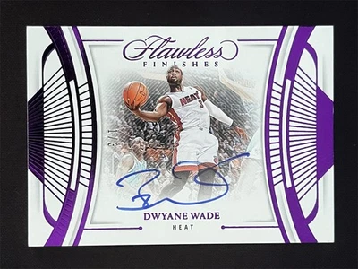 1/3 ≈1/1 ! 2023-24 Panini Flawless Finishes Dwyane Wade Amethyst Auto #FF-DWW - image 1 of 2