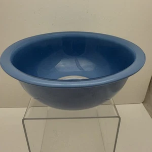 Vintage Pyrex Dish MOODY BLUES 8.5" Blue Mixing Bowl 323 1.5 Liters Clear Bottom - Picture 1 of 12