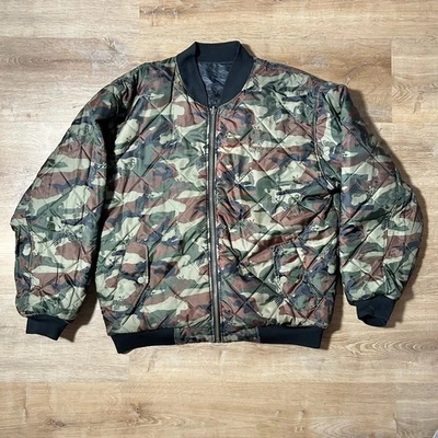 Chaqueta Bomber Avirex MA-1 Camuflada Talla L Reversible Negra Vuelo Para Hombre’s  Foto 1 de 4