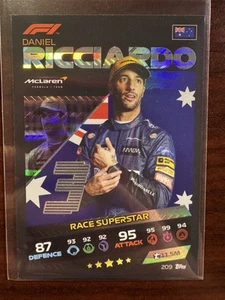 Topps F1 Turbo Attax #209 2021 Daniel Ricciardo - Imagen 1 de 2