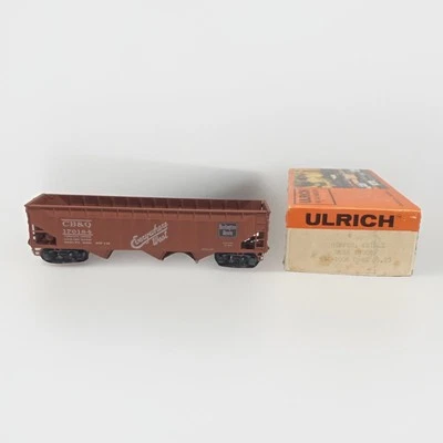 Ulrich CB&Q Burlington Route Triple 3-Bay Hopper Spring Trucks Operating READ - Image 1 of 4