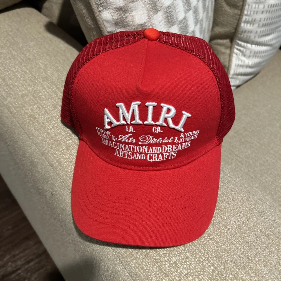 Sombrero de camionero de lona completa con logotipo de Amiri MA NUEVO Foto 1 de 1