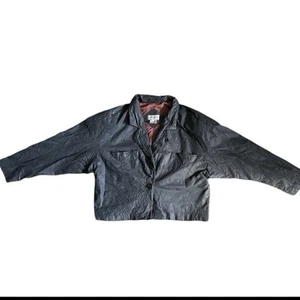 Vintage 80’s Christian Dior Separates Gray Leather Lined Jacket Size 10 - Bild 1 von 8