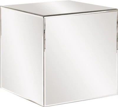 Mesa cubo espejado-Piezas elegantes para el hogar Foto 1 de 2