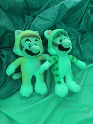 Nintendo Super Mario Peluche 3D Mundo 9" Gato Mario y Gato Luigi Foto 1 de 4