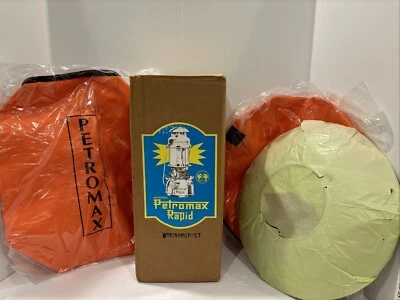 Petromax Rapid 829/500CP CT Kerosene Lantern, Bags And Reflector Germany New - Image 1 of 4