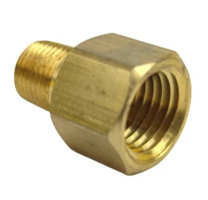 Midland Metal 28-191L 28191L 1/4" FIP X 1/8" MIP Brass Extender Adapter Fitting - Picture 1 of 2