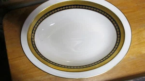 *MINTON "IMPERIAL GOLD" PATTERN BLUE W/GOLD BAND OVAL VEGETABLE BOWL 10 3/4" - Picture 1 of 3