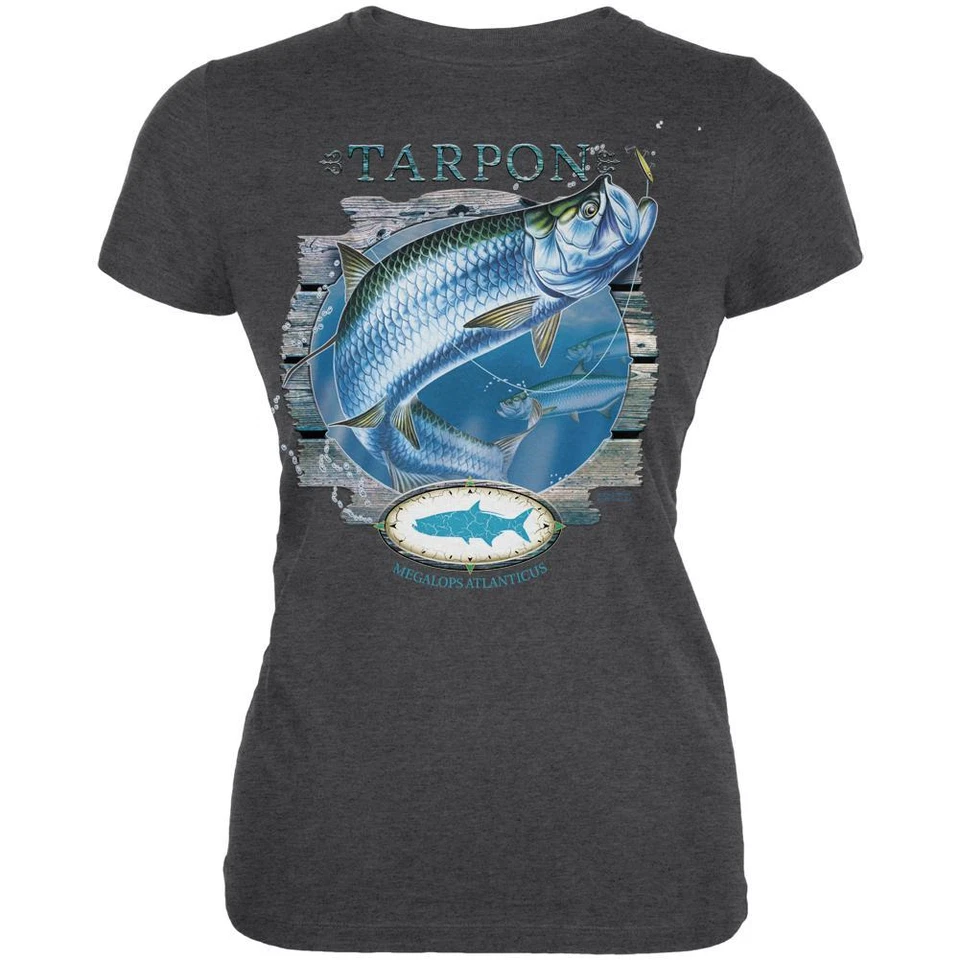 Camiseta suave Tarpon Deep Sea Fishing Juniors Foto 1 de 1