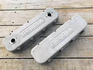 BRODIX BIG BLOCK CHEVY VALVE COVERS Hotrod Camaro Chevelle Corvette BBC Rocker - Picture 1 of 5