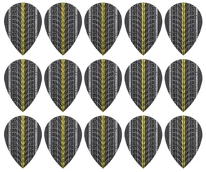5 Sets Harrows Supergrip 100 Micron Pear Dart Flights - Ships w/ Tracking - Gold - Picture 1 of 1