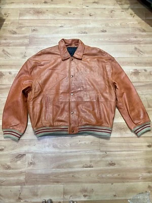 Asos Leather Bomber Jacket - Image 1 of 4