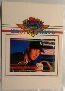 Tarjeta fotográfica maestra Topps Stadium Club 1993 de Tim Wakefield de gran tamaño 5 x 7 piratas - Imagen 1 de 2