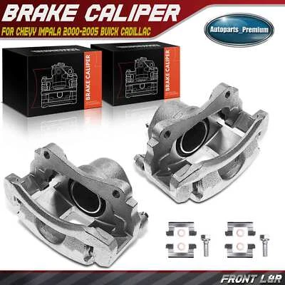 Pinza de freno delantera 2 piezas con soporte para Chevy Impala Pontiac Bonneville Buick Foto 1 de 4