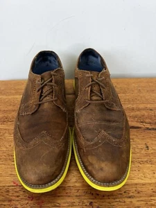 🐬💥 MARK NASON SKECHERS Brown Oxford LOAFERS SNEAKERS 42.5 8.5 - Picture 1 of 6