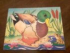 Vintage Wooden Duck Jigsaw Puzzle, J W Spear & Sons Slot In Puzzle