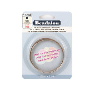 Beadalon 316L Stainless Steel Square Wrapping Craft Wire Carton Box