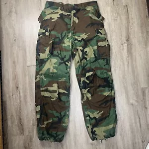 VTG USGI Military M65 Cold Weather Field Trousers Pants Woodland Medium Long - Picture 1 of 6