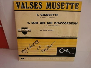 EMILE DECOTTY Gigolette ORLY PROMO DN607 ACCORDEON MUSETTE - Imagen 1 de 1