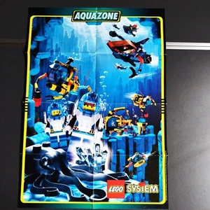 Lego fold-out Poster. . 1995. Size 60 x 42 cm. Lego System. Aquazone. - Picture 1 of 2
