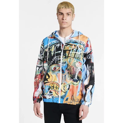 Jaqueta pulôver com capuz Jean Michel Basquiat somente membros corta-vento masculina tamanho M - Imagem 1 de 3