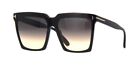 Tom Ford SABRINA-02 FT 0764 Black/Grey Shaded Sunglasses New